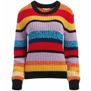 Alice + Olivia Multicolor Striped Sweater